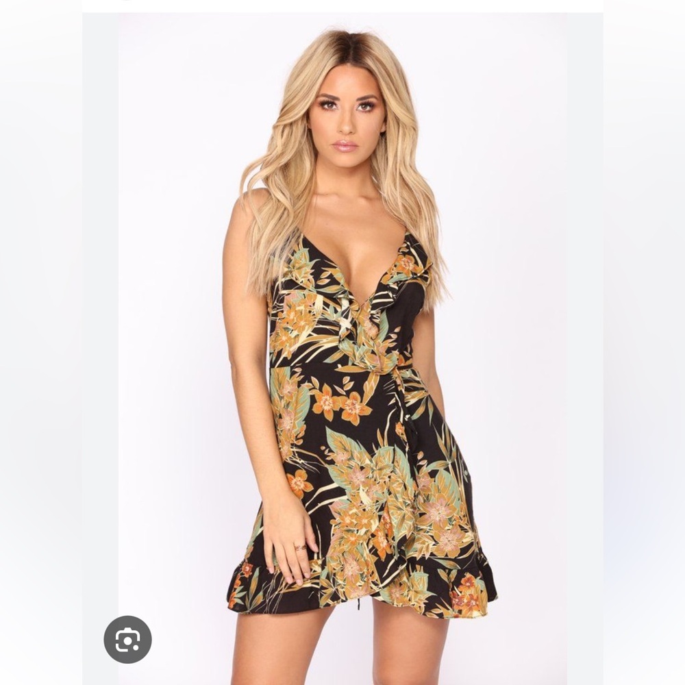 Wrap mini Dress